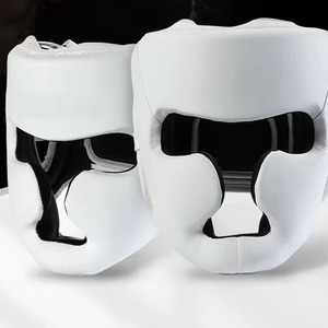Casque de boxe intégral professionnel personnalisé en gros, équipement de protection, fermeture élastique réglable, unisexe, adulte, casque de boxe sportif - Product Image 6