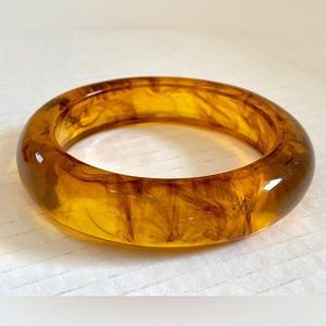 Handcrafted Eco-friendly Custom Epoxy Resin <b>Bangle</b> Bracelet Trendy Model <b>Love</b> Bead Jewelry Women 10x14mm Wedding Valentine's Day - Product Image 2