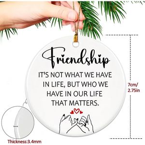 Palline e Decorazioni Natalizie per Migliori Amiche 2025, Regali di Amicizia per Donne, Ornamenti per l'Albero di Natale - Product Image 2