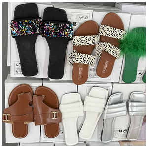 Pantuflas de Verano para Mujer de Marca Original al por Mayor, Varios Estilos, Envío Aleatorio, Pantuflas de Verano de Estilos Variados Enviadas al Azar - Product Image 1