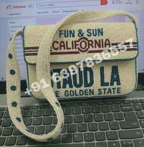 White California Sun Seed Bead Crossbody Purse Women Hand Embroidered Shoulder Bag Glass Beaded Evening Handbag <b>Wedding</b> Party - Product Image 1