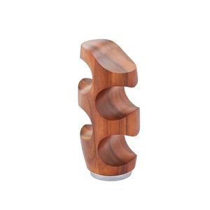 Support à vin en métal de luxe, style Mid-Century Modern, pour rangement horizontal de bouteilles, design artistique, berceau individuel pour bouteille de vin MR - Product Image 3