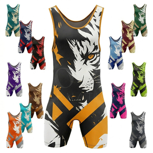 Venta al por Mayor de Trajes de Lucha Personalizados para Hombre, Traje Deportivo de Compresión sin Mangas, Conjuntos para Grappling, MMA, BJJ, Karate y Lucha Libre - Product Image 1