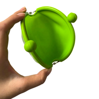 Portefeuille pour enfants en silicone imperméable, style fête, couleur personnalisée, couleur unie, design décontracté, fabriqué au Vietnam