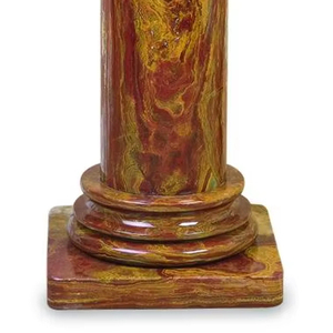 Colonne décorative en marbre naturel multicolore en pierre d'onyx pour la décoration intérieure et extérieure de la maison, de l'hôtel et du jardin - Product Image 2
