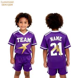 Uniforme de Fútbol Personalizado para Jóvenes, Modelo 2026, Ropa Deportiva de Fútbol, Conjunto de Camiseta de Fútbol de Poliéster con Logotipo y Números Sublimados - Product Image 1