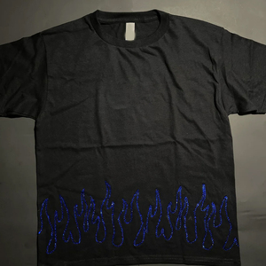 T-shirt pour homme avec strass, orné de cristaux, en coton, style streetwear, vêtements décontractés, fournisseur en gros OEM - Product Image 1