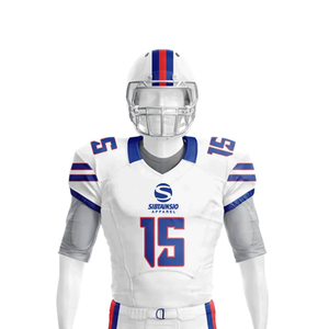 Uniforme de football américain le plus populaire, design OEM, 100% polyester, léger, séchage rapide et respirant, coupe ajustée - Product Image 4