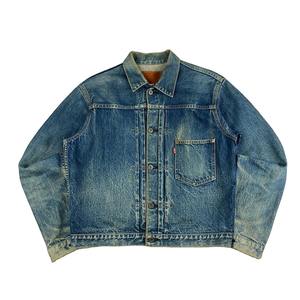 Outfitize Chaqueta vaquera oversize estilo boyfriend para mujer, estilo holgado, con lavado vintage, a la moda - Product Image 1