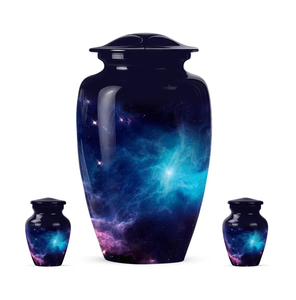 Galaxy Aluminum Cremation Urn Adult Ashes <b>Memorial</b> <b>Keepsake</b> Vase Custom Color Commemoration Decoration - Product Image 3