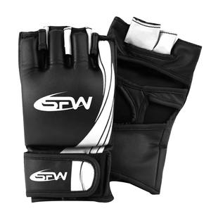 Guantes de MMA Profesionales Personalizables de Cuero Sintético con Protección para los Nudillos, Transpirables y que Absorben la Humedad para Entrenamientos - Product Image 2