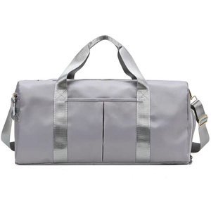 Bolsas de lona de nailon personalizadas de alta calidad, impermeables, portátiles, para equipo deportivo, de color sólido, transpirables, para viajes y gimnasio. - Product Image 2