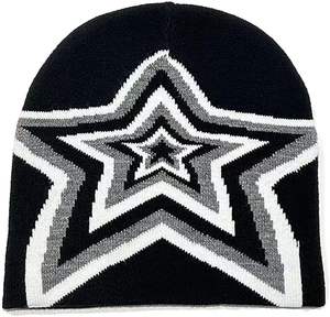 Gorro de Invierno Unisex con Tejido Jacquard, Logotipo Personalizado, Pompón de Piel Sintética, Gorro de Punto con Puño, Color Sólido, Cálido, para el Invierno - Product Image 5