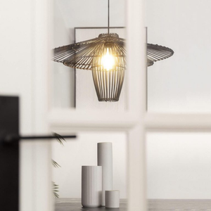 Natural Rattan Pendant <b>Ceiling</b> <b>Light</b> with Breathable Woven Structure Lightweight Construction Suitable for Restaurants Hotels - Product Image 3