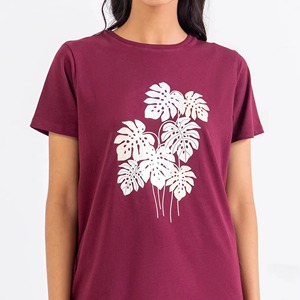 Camiseta de algodón holgada y sencilla para mujer, estilo urbano, cuello redondo, novedad 2026 - Product Image 5