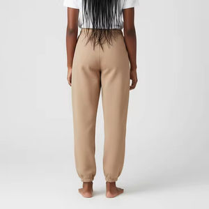 Pantalon de survêtement streetwear personnalisé avec logo, unisexe, en coton épais, avec revers, pour femme, décontracté, écologique, molleton lourd 400 GSM, OEM - Product Image 2