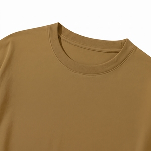 T-shirt surdimensionné en jersey de coton personnalisé 220 grammes pour hommes, femmes et enfants, col rond décontracté, doux, respirant, manches courtes, vêtements OEM - Product Image 4