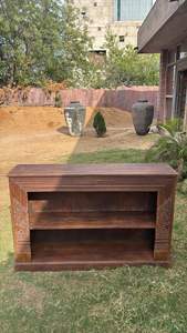 Estantería Moderna de Lujo de Madera Maciza de 2 Niveles, Estilo Industrial, para Sala de Estar, Comedor, Decoración del Hogar - Product Image 2