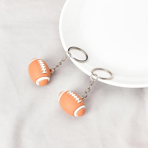 Premium Quality Leather Material <b>Custom</b> <b>Keychain</b> American Football Rugby Ball <b>Keychain</b> by Standard International - Product Image 6