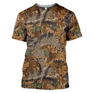 เสื้อยืดผ้าฝ้าย 100% น้ำหนักเบา แขนสั้น สำหรับกิจกรรมกลางแจ้ง ล่าสัตว์ ตกปลา ตั้งแคมป์ เดินป่า ฤดูหนาว - Product Image 1