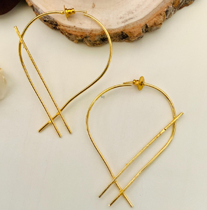 Pendientes de alambre de latón elegantes a precio económico para bodas personalizadas, con un look magnífico, creados al por mayor. - Product Image 6