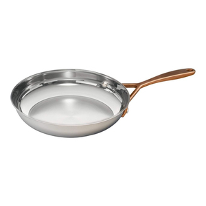 Vintage <b>Copper</b> Frying Pan with Stainless Steel Interior for Home and Hotel <b>Kitchen</b> Catering High-End Mirror Finish Design - Product Image 2