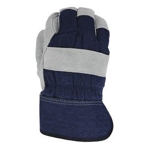 Nouvelles gants de travail en cuir de vachette pleine fleur avec logo personnalisé, résistants à l'abrasion, pour la sécurité industrielle et les travaux lourds. - Product Image 2