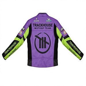 เสื้อแจ็คเก็ตสำหรับแข่งรถ Raul Fernandez MotoCP ทำจากหนัง พร้อมแผ่นยืดหยุ่น กระชับสบาย ป้องกันแรงกระแทก มาตรฐาน CE - Product Image 2