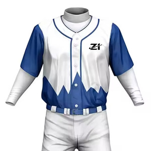 Vêtements de sport à faible MOQ, uniforme de baseball confortable et respirant, taille personnalisée, vêtements pour jeunes, uniforme de baseball - Product Image 4