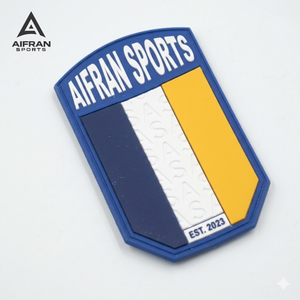 Patch en PVC souple personnalisé Aifran avec dos en velcro pour chapeaux, sacs, vestes, patch logo en caoutchouc 2D 3D, fabricant OEM ODM - Product Image 2