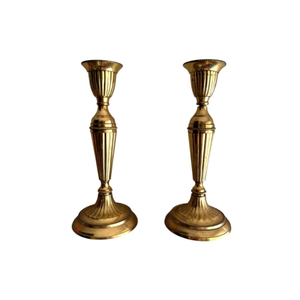 Vintage Solid Metal <b>Brass</b> Candle Holders Metal <b>Candlesticks</b> For Home Tabletop Antique Gold Finish Candle Stands Bulk Supplier - Product Image 4