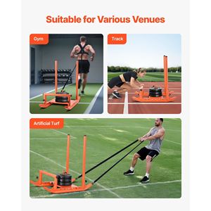 Slitta in Acciaio per Allenamento con Pesi, Attrezzatura Atletica per Migliorare Velocità e Condizioni Fisiche - Product Image 6