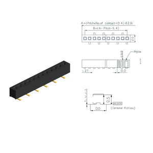 หัวต่อแบบแถวเดียวขนาด 1.27 มม. ที่เชื่อถือได้สำหรับคอนโทรลเลอร์ - Product Image 1