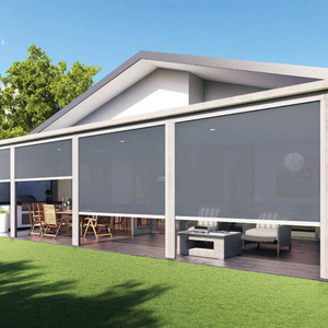 Stores verticaux pare-soleil électriques faits sur mesure, stores à fermeture éclair résistants au vent - Product Image 6