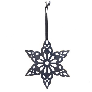 Adorno colgante decorativo de hierro gris brillante personalizado, cinta a granel hecha a mano recubierta de polvo con Color latón para decoración del hogar - Product Image 1