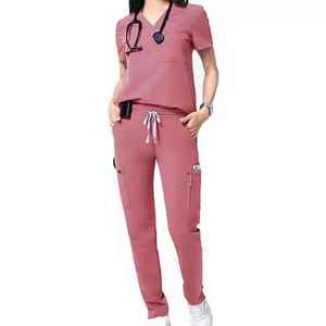 Uniformes Médicos Transpirables y Elásticos para Enfermería, Conjuntos de Uniformes de Hospital para Mujer, Venta al por Mayor - Product Image 2