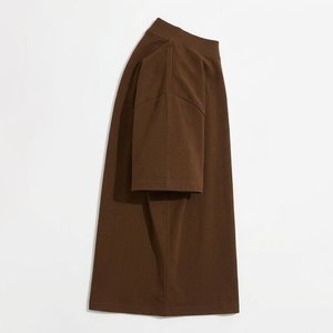 Nouveautés : T-shirts de luxe pour hommes, coupe oversize à épaules tombantes, en coton épais, avec logo personnalisé, style streetwear, fabrication sur mesure, style vintage - Product Image 3