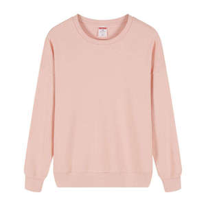 เสื้อสเวตเชิ้ตคอกลมโอเวอร์ไซส์ทรงหลวมสำหรับผู้ชาย ผ้าฝ้าย 100% หนานุ่ม สีส้มไหม้ สไตล์สตรีทแวร์ - Product Image 4