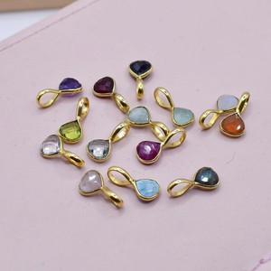 จี้รูปหัวใจอะความารีนขนาดเล็ก |   จี้หินประจำเดือนเกิดเดือนมีนาคม - Product Image 2