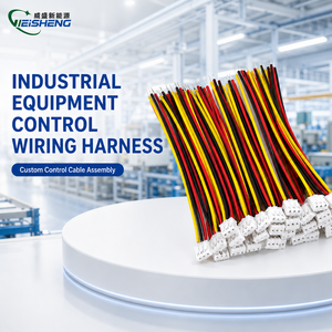 Kabel Elektronik Kustom 4 Pin PH1.0mm Pitch Single Head Terminal Wire Harness Inti Tembaga Crimped untuk Kontrol Industri - Product Image 1