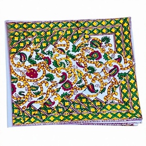 Wholesale Custom Block Printing Fabric <b>Table</b> Placemats & Napkins Set Wedding Party Dinning <b>Table</b> Linen Mats Handkerchief Set - Product Image 3