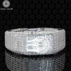 Charm_Jewells - Brazalete de Acero Inoxidable de Lujo para Hombre, Correa de 20 mm, Cierre Oculto con Botón, Movimiento Mecánico, Resistente al Agua 10 Bar - Product Image 2