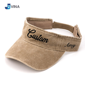 Casquette à visière brodée personnalisée en gros, en coton lavé, avec logo personnalisé, visière réglable, fabriquée au Vietnam - Product Image 5