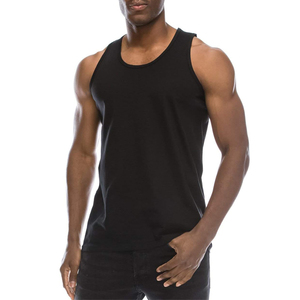 Cotton <b>Stringer</b> Gym Fitness Tank Top Low Price Breathable Solid Color Fitness & Casual Wear <b>Vest</b> for Man - Product Image 1