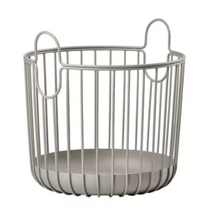 Storage <b>Basket</b> Metal <b>Wire</b> Made Exquisite Shape Large Storage <b>Basket</b> Metal <b>Wire</b> <b>Basket</b> Metal Storage <b>Basket</b> From India - Product Image 3