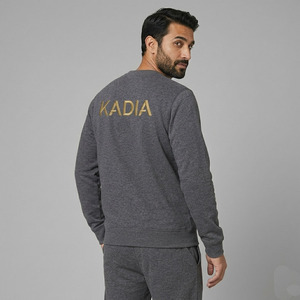 high quality Solid 100% Cotton Front Logo <b>Mens</b> Oversized Sweatshirt Eco Friendly Heavyweight Fleece Fabric Breathable sweatshirt - Product Image 3