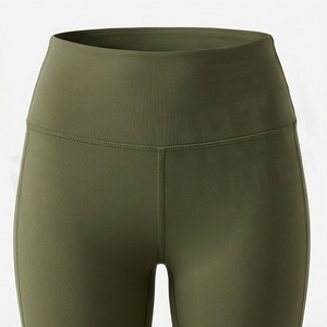 Leggings décontractés tricotés taille haute confortables pour femmes, avec logo personnalisé, respirants, pour le yoga, faible MOQ, polyester, OEM/ODM – Grande Vente - Product Image 4