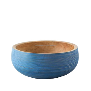Cuenco de vajilla portátil, mesa de exhibición decorativa de calidad Superior, cuencos de madera pura para servir a precios impresionantes - Product Image 5