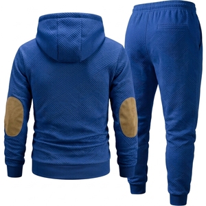 Ensemble de survêtement décontracté à capuche pour homme, pantalon de jogging personnalisé, vêtements de sport deux pièces, fournisseur - Product Image 3