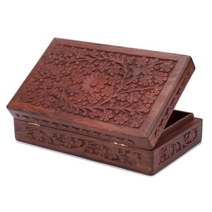 Luxury Wooden Jewelry Storage <b>Box</b> Handmade Decorative <b>Keepsake</b> Gift <b>Box</b> - Product Image 4